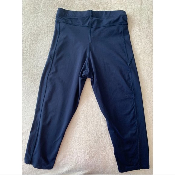 ✨ZARA SPORT 3/4 LEGGINGS - SIZE: US M - BLUE - Picture 3 of 3
